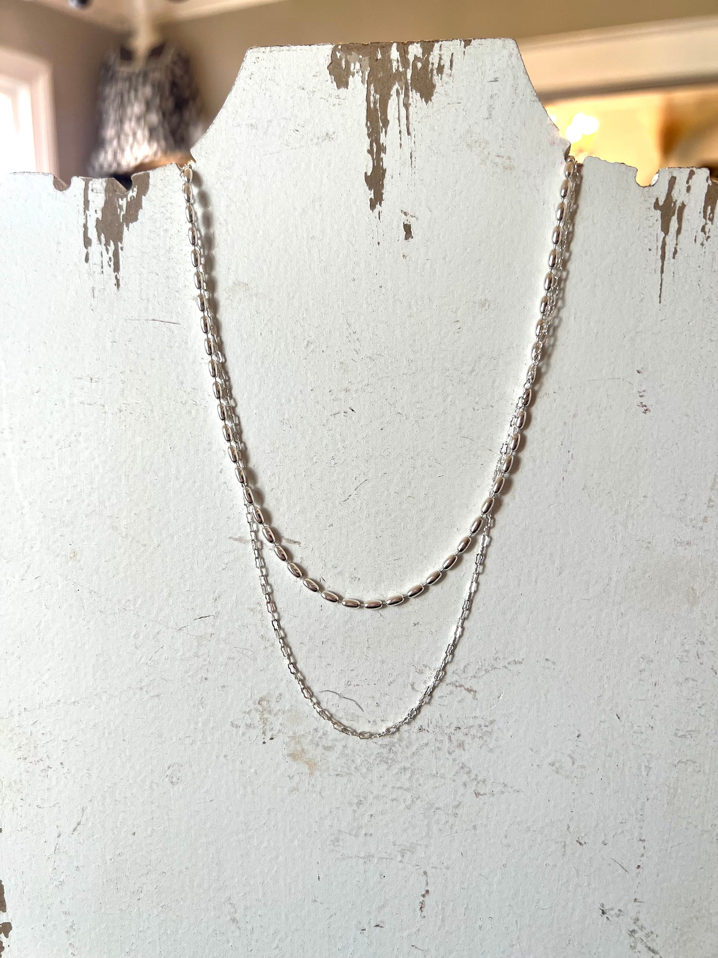 Silver Layered Necklace