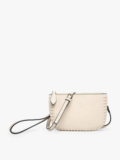 Bonnie Dual Compartment Whipstitch Crossbody Bag
