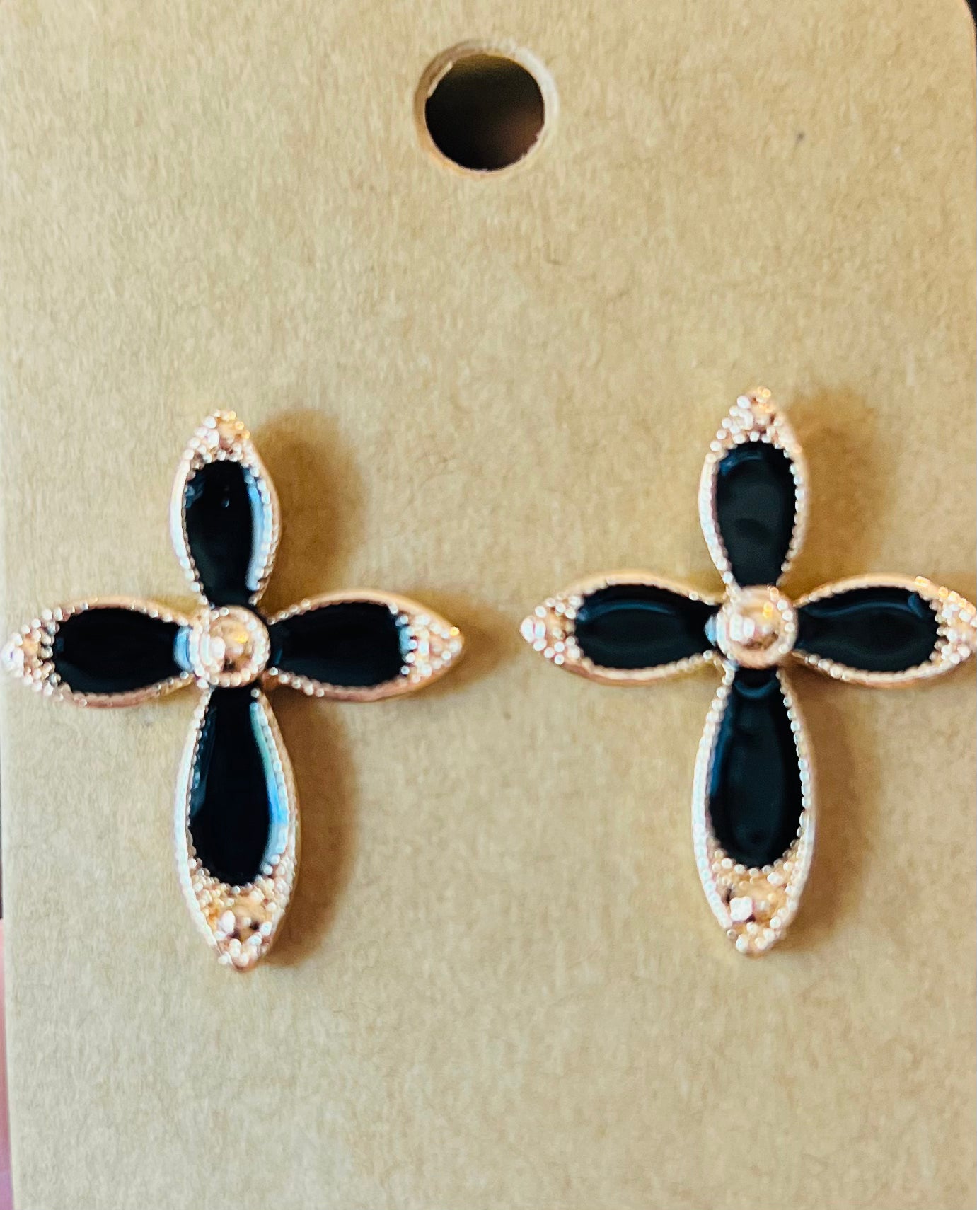 Midnight Bloom Stud Earrings