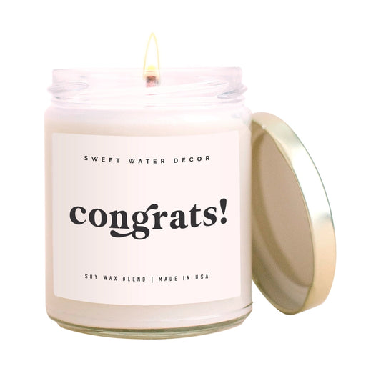 Congrats! Soy Candle - White