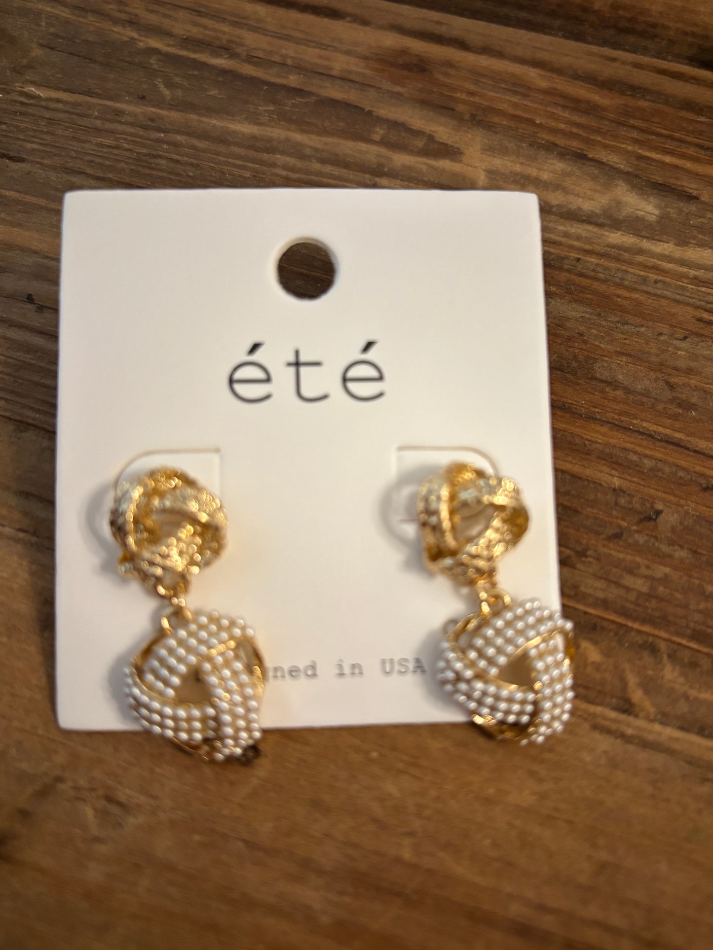 Pearl Knot Earrings