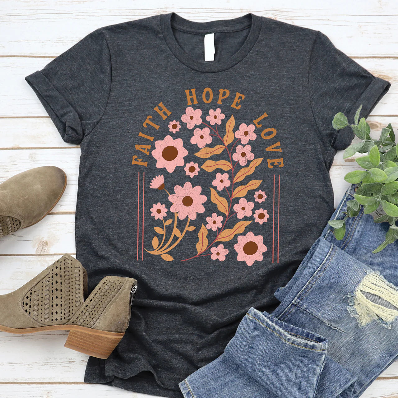 Faith Hope Love TShirt in Curvy