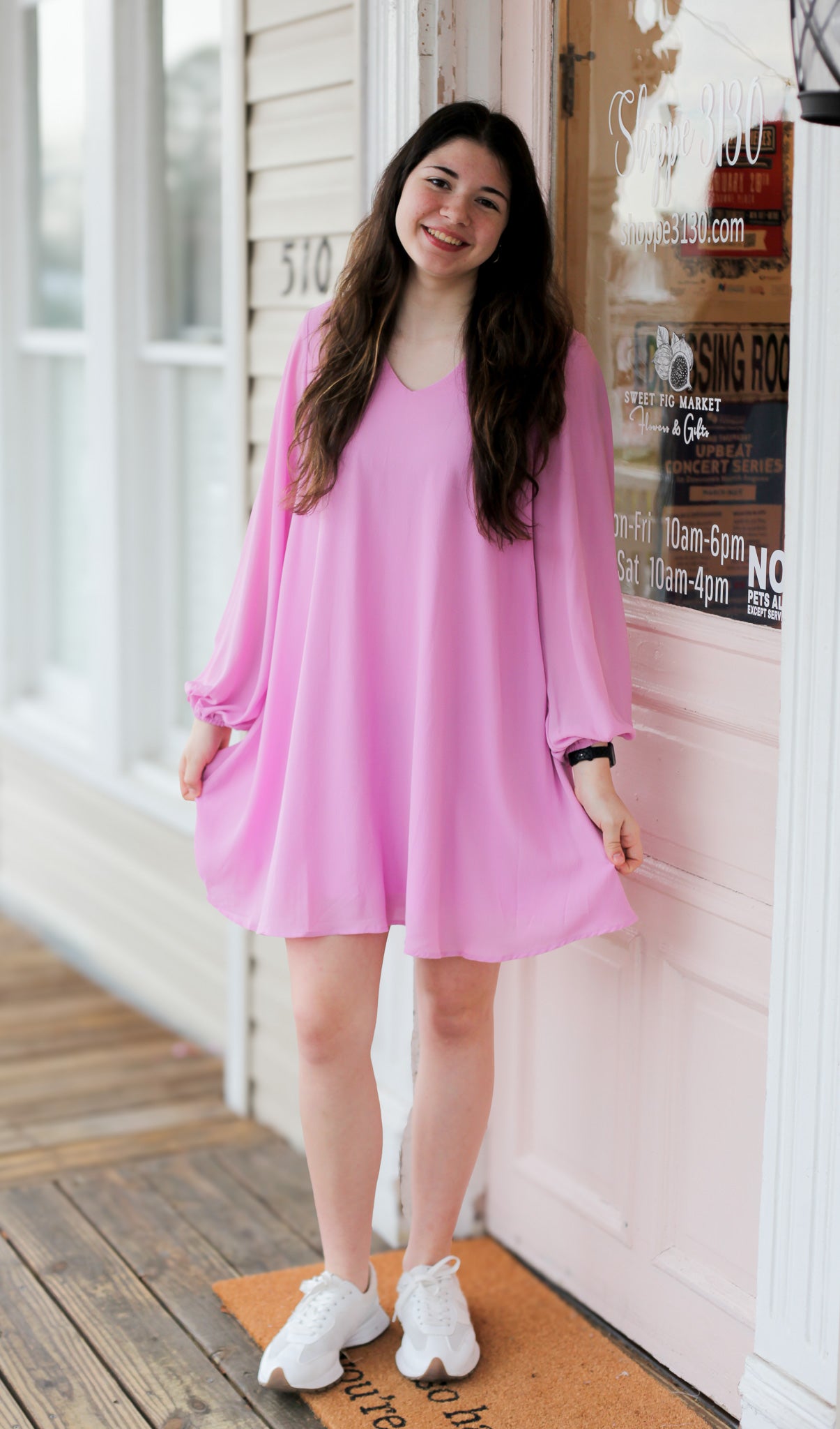 Lilac All Eyes On Her Dress - Shoppe3130