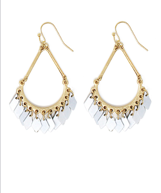 Cassidy Color Coated Teardrop Dangle Earrings