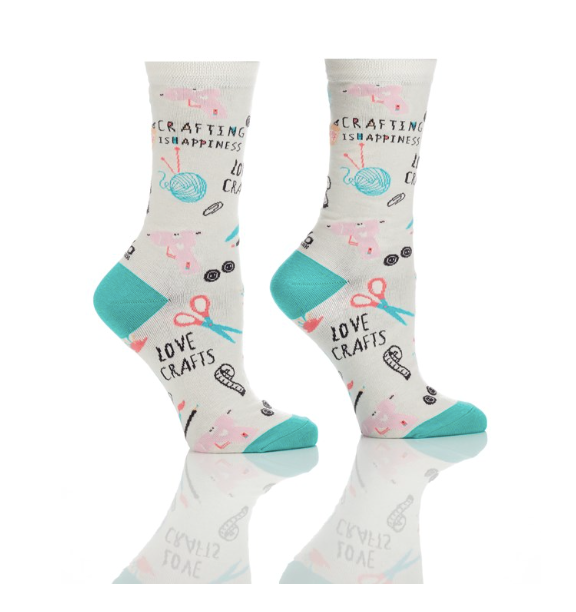 Women's Crew Socks Crafting