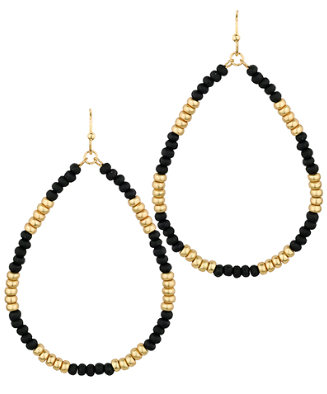 Pure Bliss Beaded Teardrop Earrings