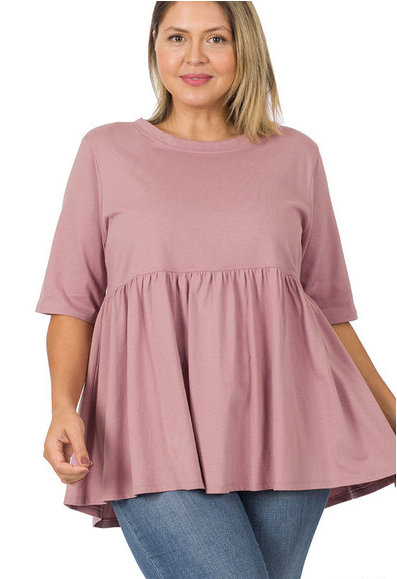 Curvy Ready For The Day Empire Waist Top