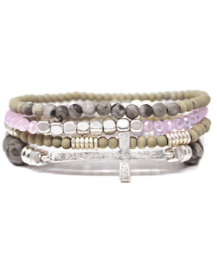 As He Is So Am I Cross Bracelet Set