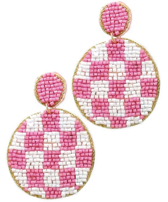 So Plaid You're Here Seed Bead Earrings