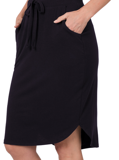 FINAL SALE Something Worthwhile Elastic Waist Skirt - Shoppe3130