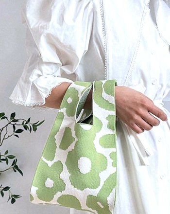 Flower Knit Tote