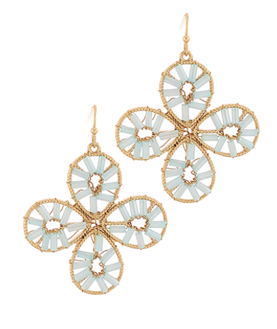 Beaded Beauty of the Cross Earrings