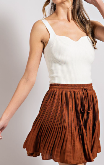 In the Game Crinkle Mini Skirt