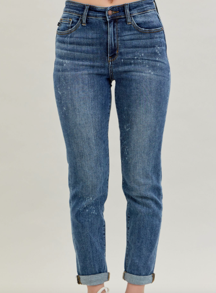 Judy Blue Hi Rise Bleach Splash Denim Jeans