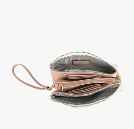 Riley Checkered 3 Compartment Crossbody