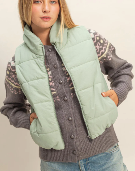 DOORBUSTER Sending My Best Puffer Vest