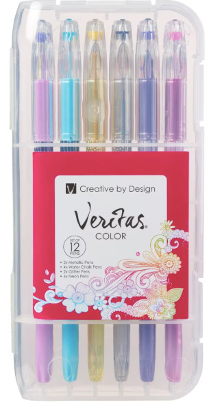 Assorted Gel Pen Set 12 pc