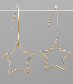 Star Dangle Drop Earrings - Shoppe3130