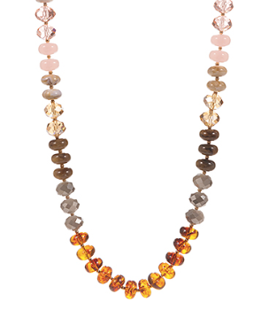 Rondelle Glass Bead Necklace