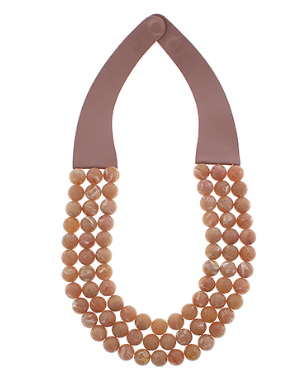 Stone Beaded Necklace Magnetic Clasp - Shoppe3130