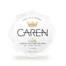 Pretty White Flower Shower Sponge