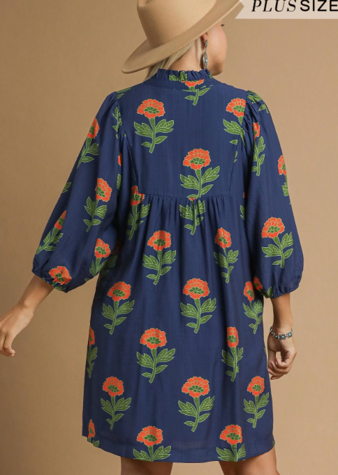 Flora Dreams Dress in Curvy