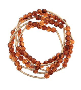 Colored Split Bead Cluster Bracelets