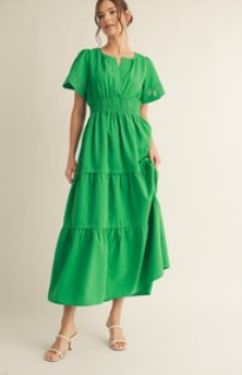 Going All Green Maxi Dress