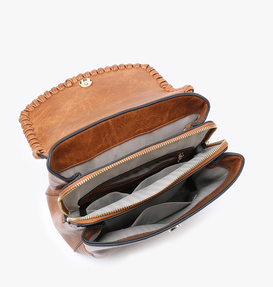 Blossom Whipstitch Trim Backpack