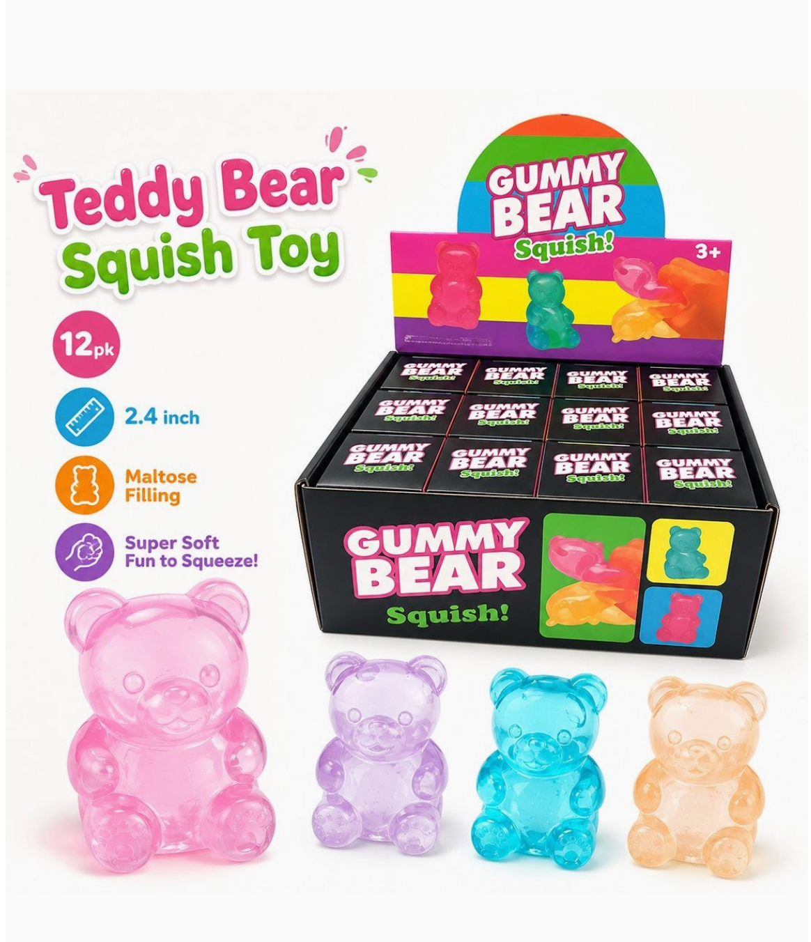 Gummy Bear Maltose Squishy Toy