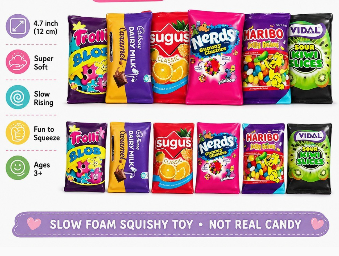 Candy Pack Squishy Toy Foam Sensory Toy