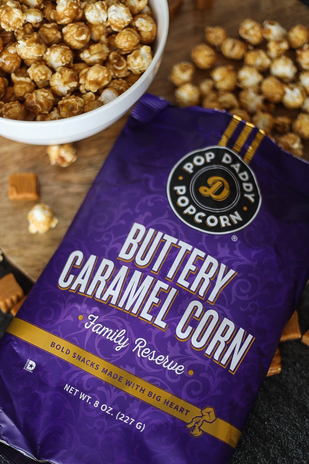 Pop Daddy Premium Buttery Caramel Corn Family Reserve 8oz.