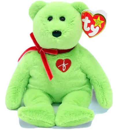 Ty beanie babies green bear deals