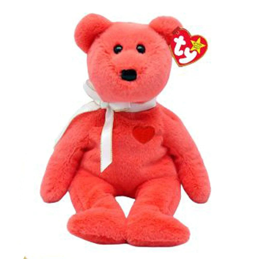 Valentino II the Pink Teddy Bear TY Original Beanie Baby