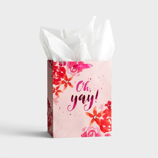 "Oh Yay!" - Medium Gift Bag with Tissue