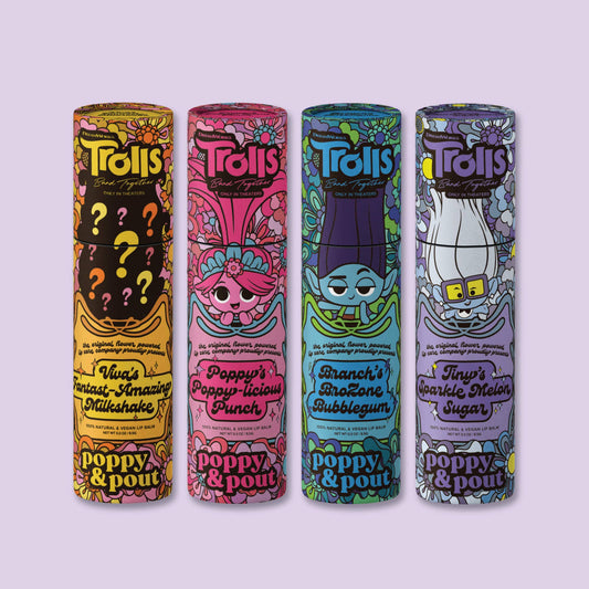 Trolls Vegan Lip Balm, "Trolls 3" Bundle