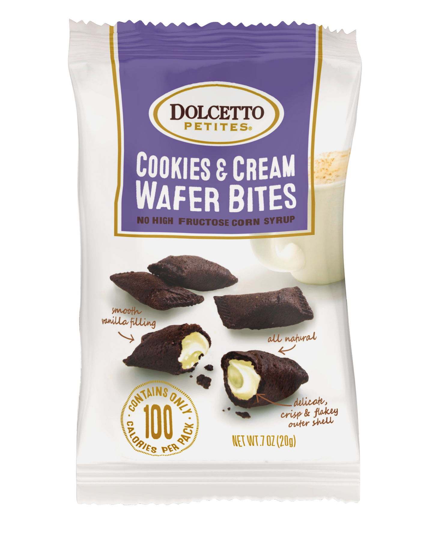 Dolcetto Petites, Cookies & Cream Wafer Bites, .7oz