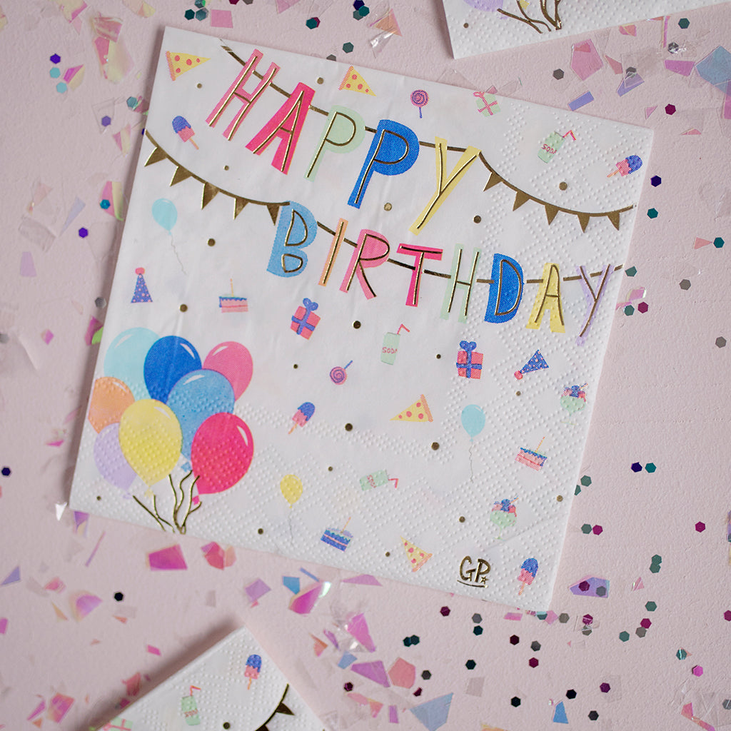 Happy Birthday Napkins