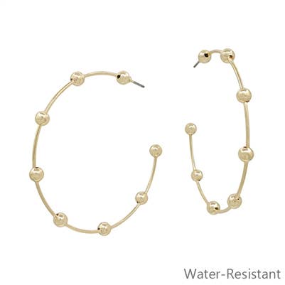 Wrenley Water Resistant Hoop Earrings