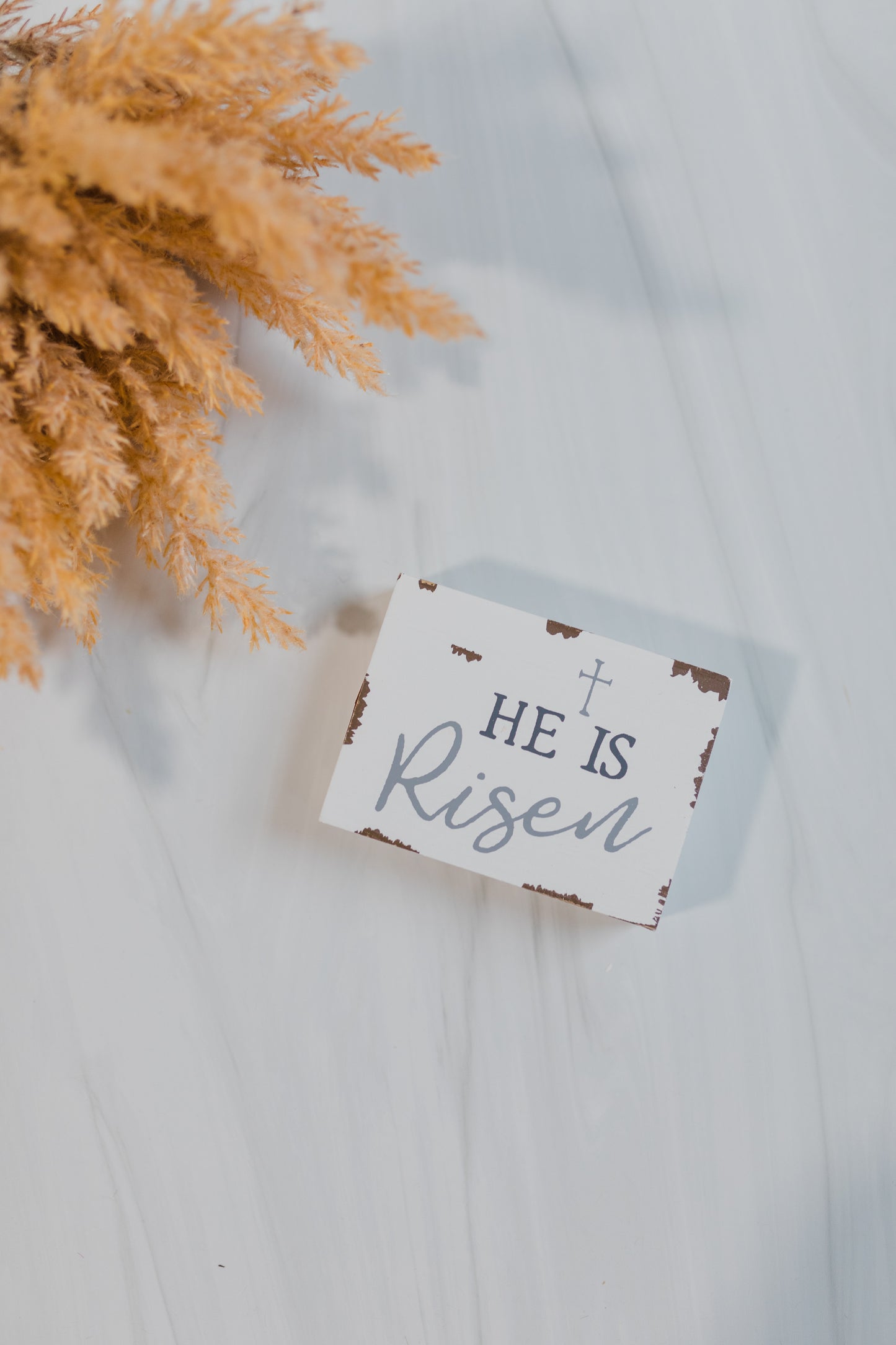 He is Risen Chippy Sign Block