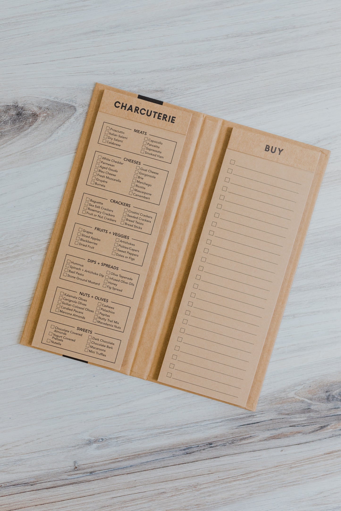 Charcuterie List Pad