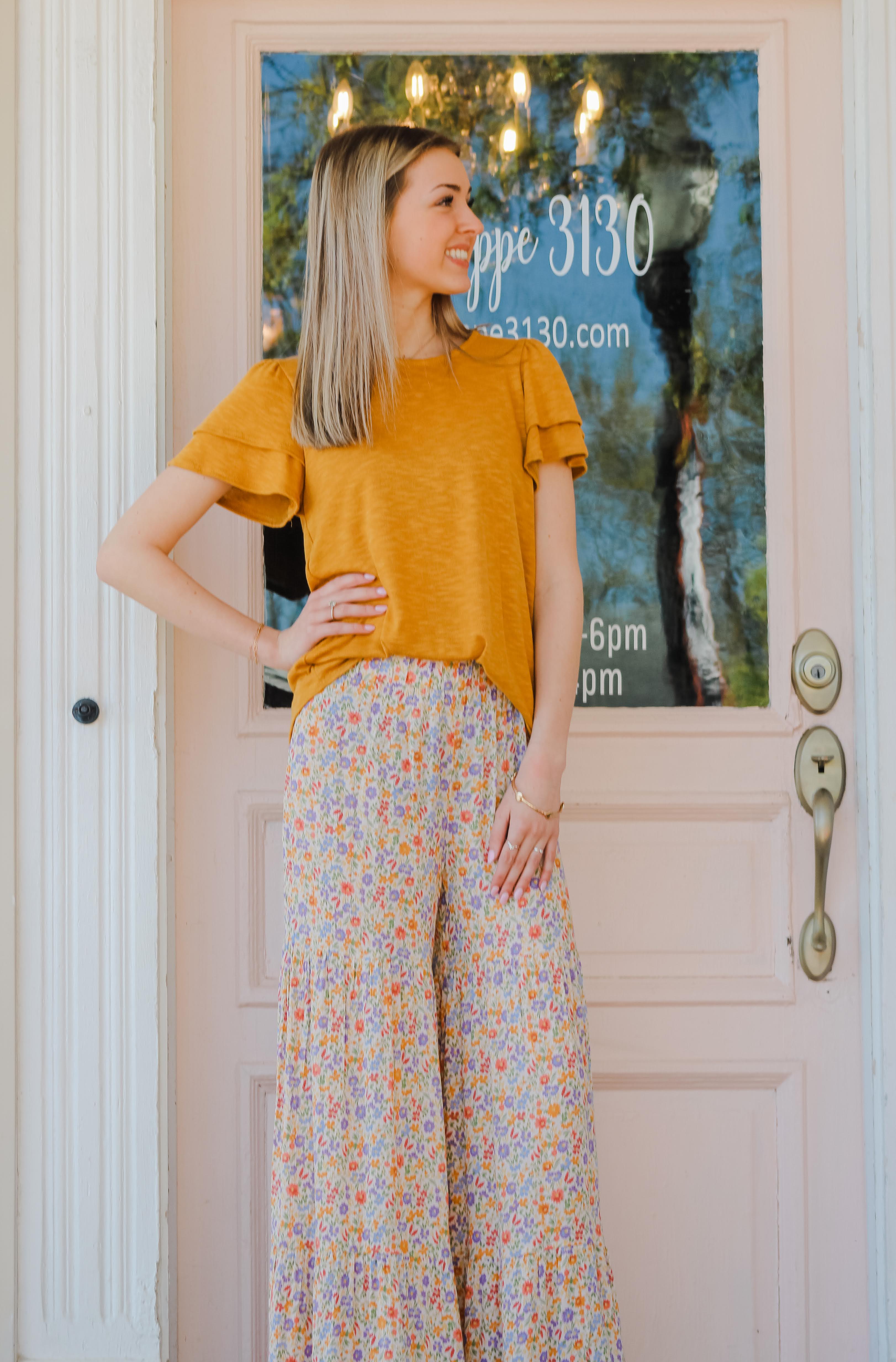 Natural Day on The Greens Crinkle Wide Leg Palazzo Pants