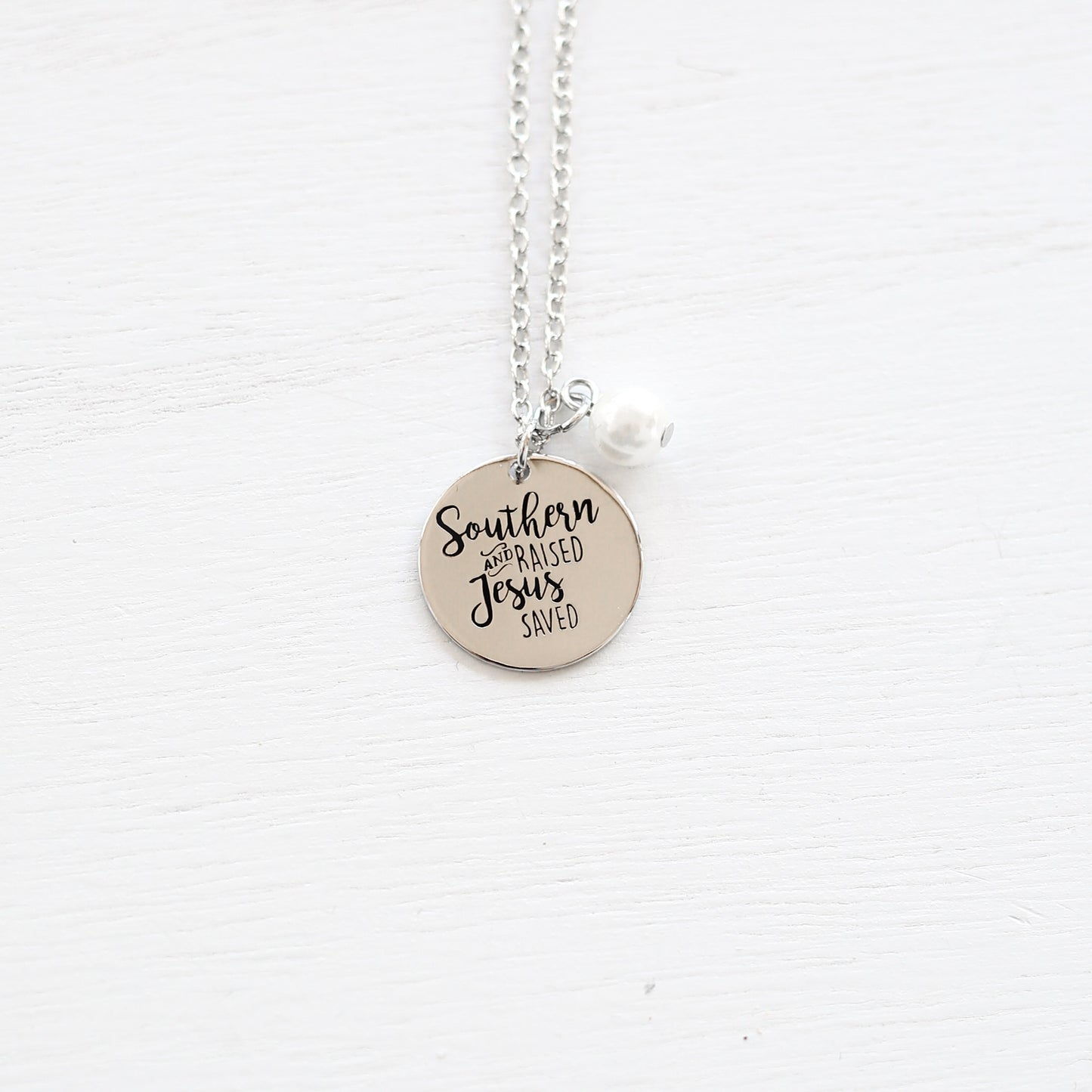 Silver Circle Inspiration Necklace
