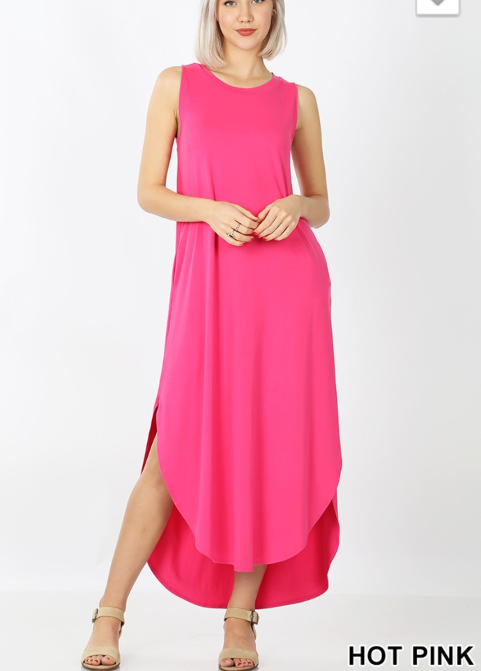 Brushed Tank Maxi Dress - Shoppe3130