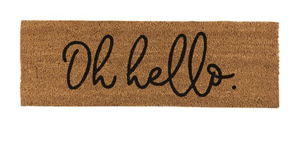 "Oh Hello" Door Mat