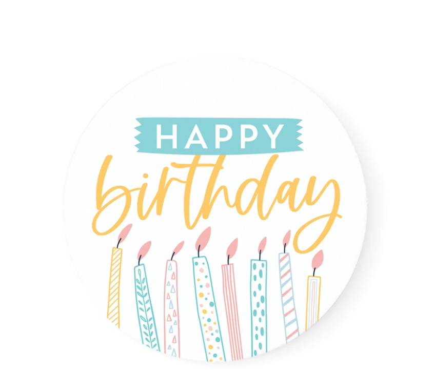 Paper Coaster Set - Happy Birthday
