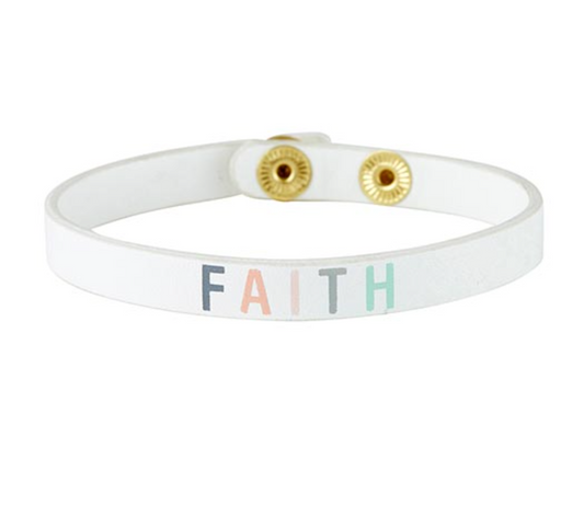 "Faith" Simply Faith Snap Bracelet
