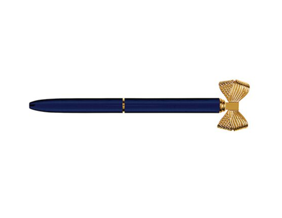 Navy Bow Pen