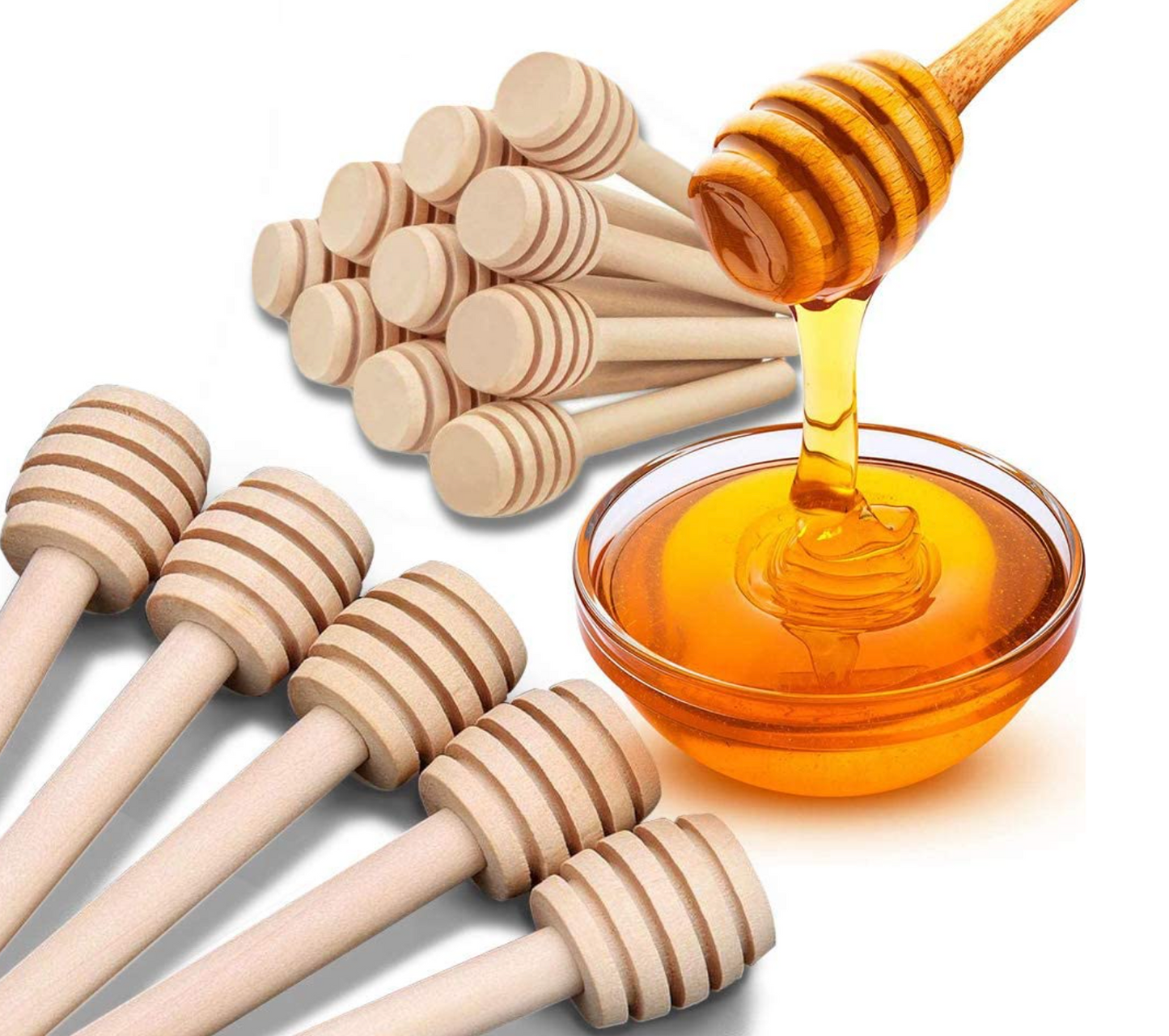 Wooden Honey Dipper Spoon
