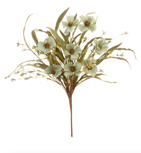 Blue Pansy Pick - 19 in